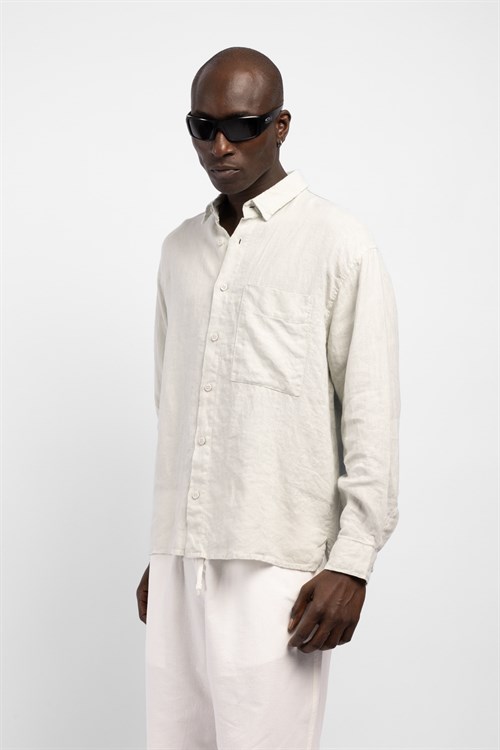 Wholesale Mens Ecru Shirt