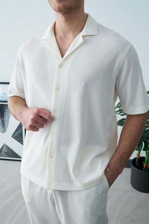 Wholesale Mens Ecru Shirt
