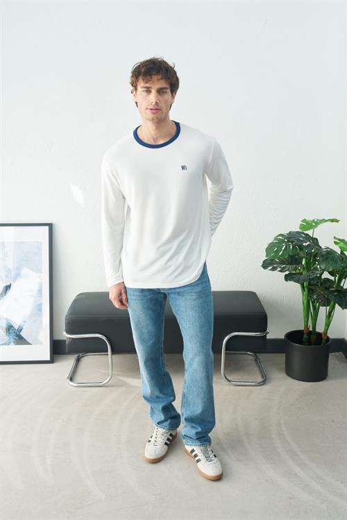 Wholesale Mens Ecru Sweatshirt