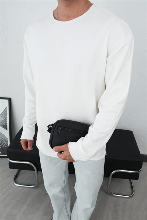 Wholesale Mens Ecru Sweatshirt