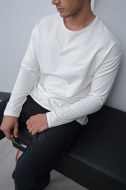 Wholesale Mens Ecru Sweatshirt