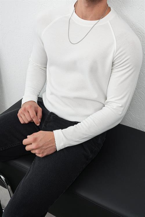 Wholesale Mens Ecru Sweatshirt