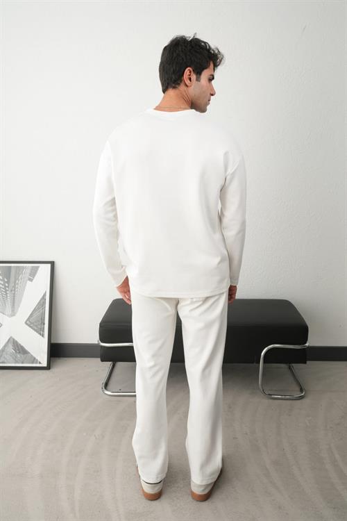 Wholesale Mens Ecru Sweatshirt