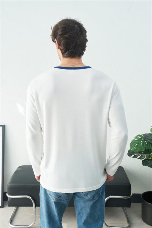 Wholesale Mens Ecru Sweatshirt