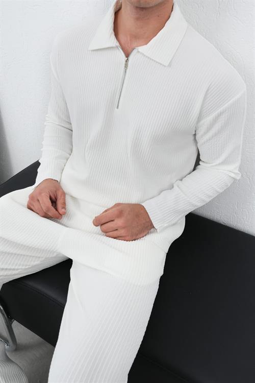 Wholesale Mens Ecru Sweatshirt