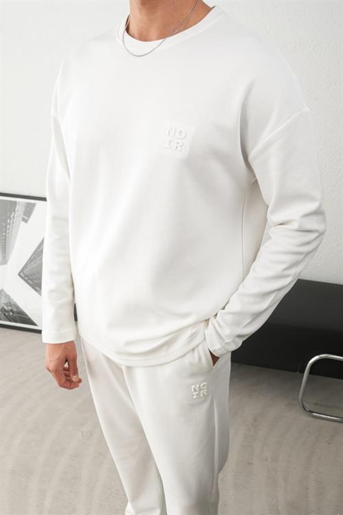 Wholesale Mens Ecru Sweatshirt