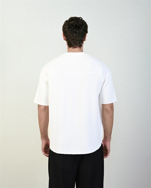 Wholesale Mens Ecru T-Shirt