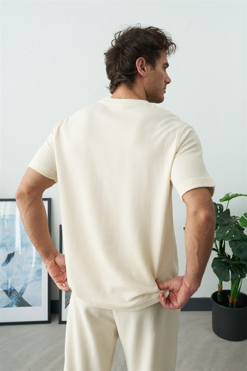 Wholesale Mens Ecru T-Shirt