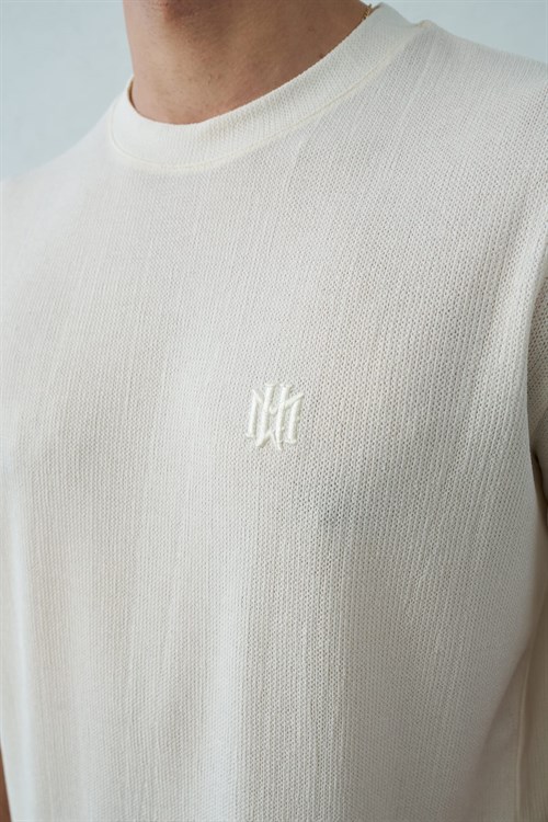 Wholesale Mens Ecru T-Shirt