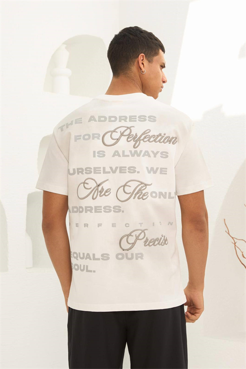 Wholesale Mens Ecru T-Shirt