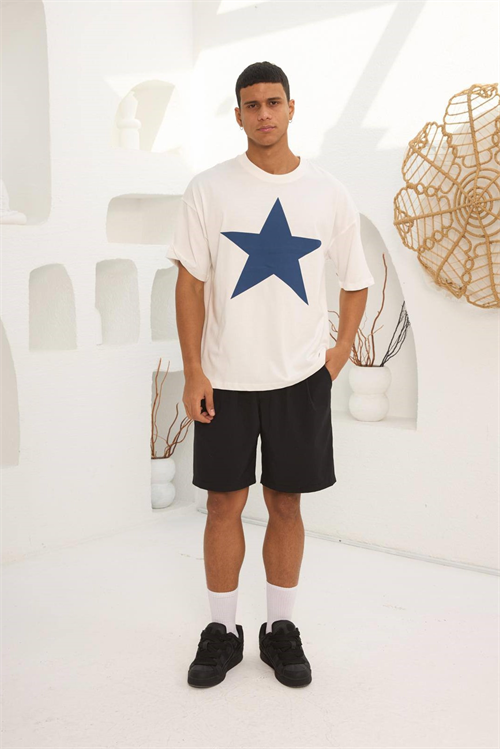 Wholesale Mens Ecru T-Shirt