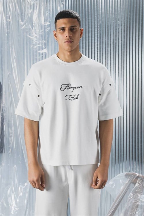 Wholesale Mens Ecru T-Shirt 