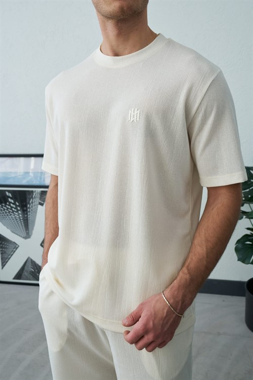 Wholesale Mens Ecru T-Shirt