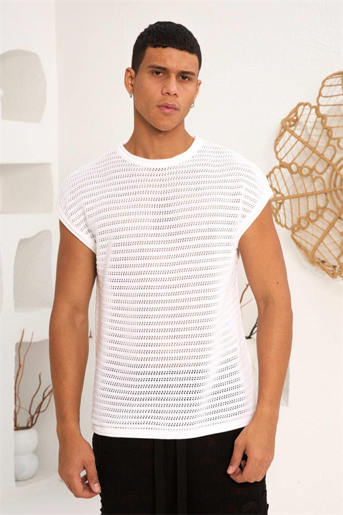 Wholesale Mens Ecru T-Shirt