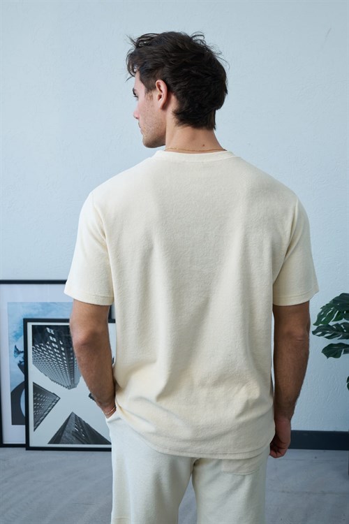 Wholesale Mens Ecru T-Shirt