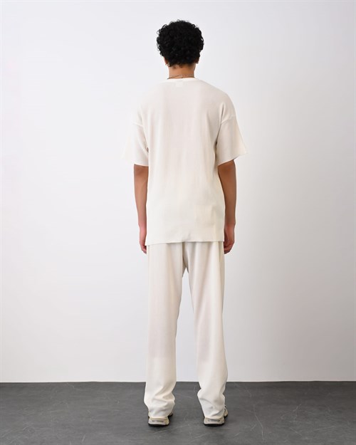 Wholesale Mens Ecru T-Shirt