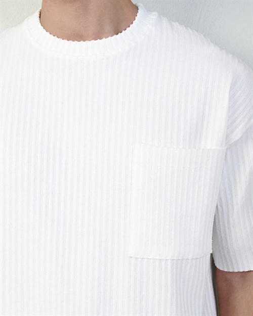 Wholesale Mens Ecru T-Shirt