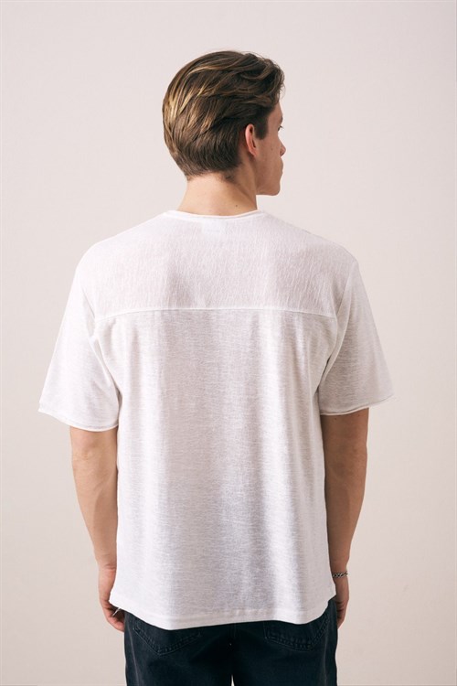 Wholesale Mens Ecru T-Shirt