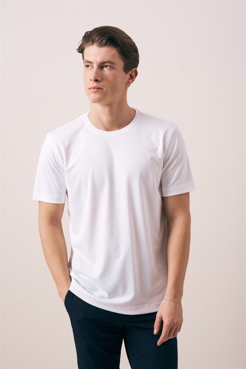 Wholesale Mens Ecru T-Shirt