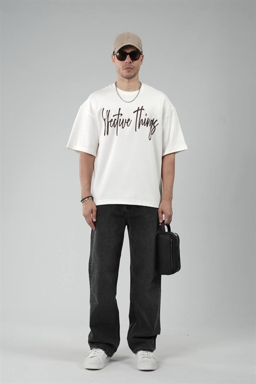 Wholesale Mens Ecru T-Shirt