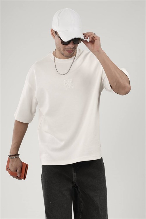 Wholesale Mens Ecru T-Shirt