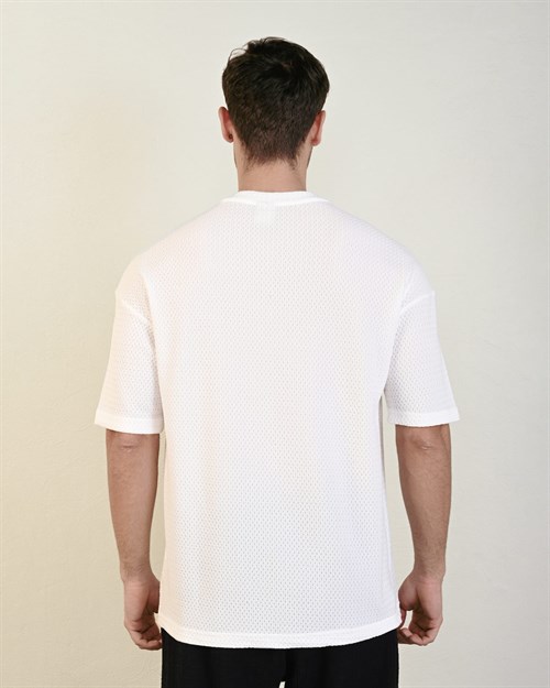 Wholesale Mens Ecru T-Shirt