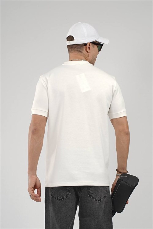 Wholesale Mens Ecru T-Shirt