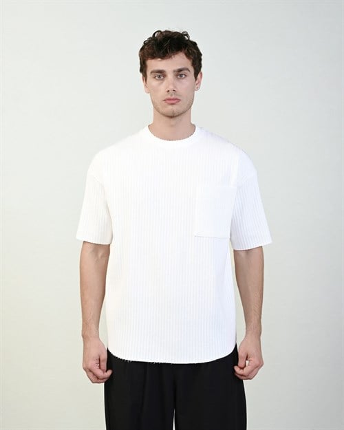 Wholesale Mens Ecru T-Shirt