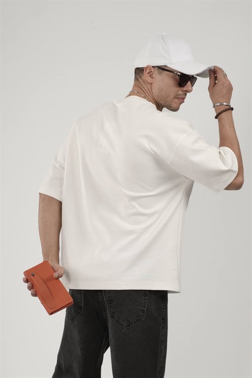 Wholesale Mens Ecru T-Shirt