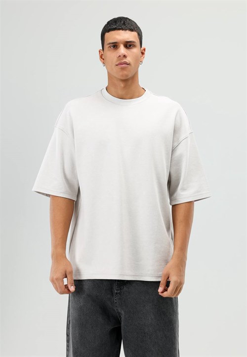 Wholesale Mens Ecru T-Shirt