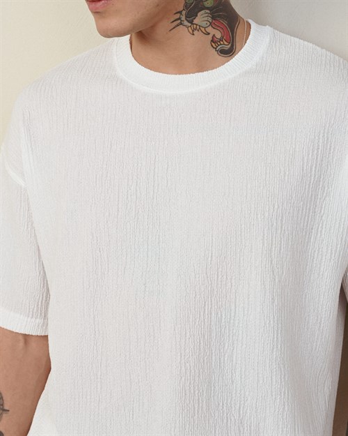 Wholesale Mens Ecru T-Shirt