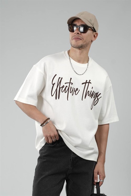 Wholesale Mens Ecru T-Shirt