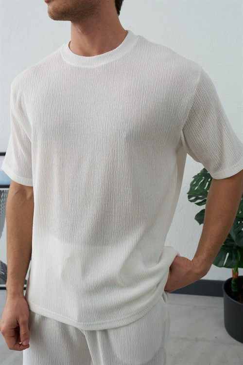 Wholesale Mens Ecru T-Shirt