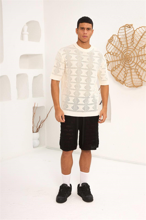 Wholesale Mens Ecru T-Shirt