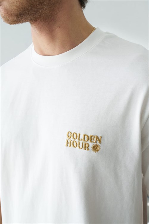 Wholesale Mens Ecru T-Shirt