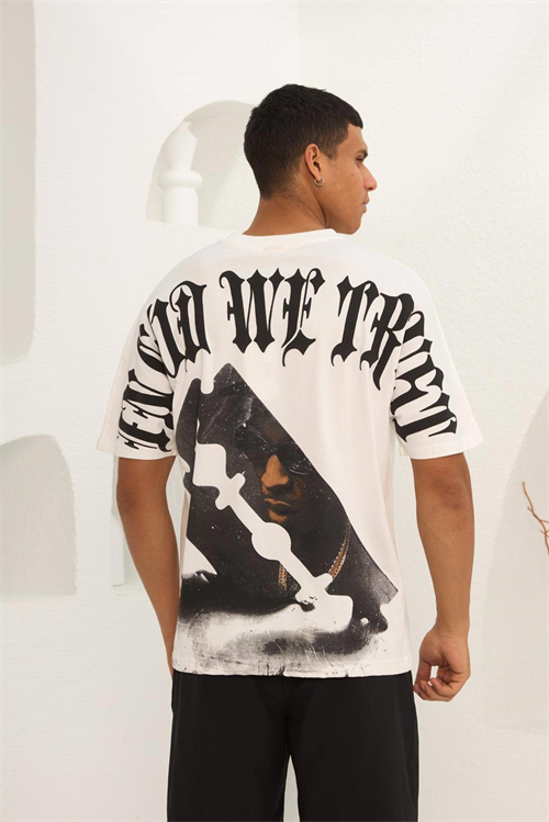 Wholesale Mens Ecru T-Shirt