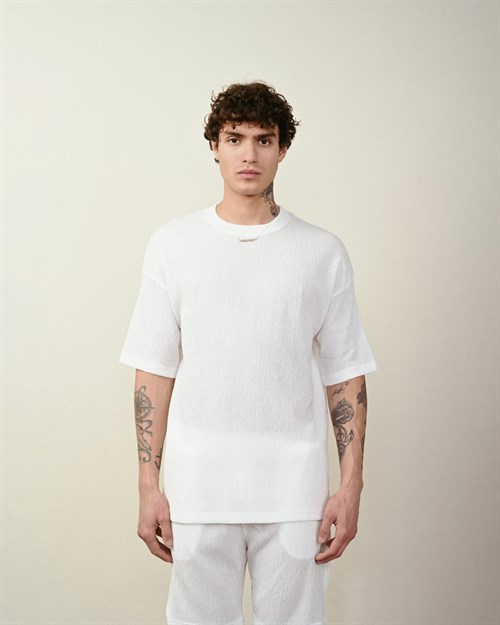 Wholesale Mens Ecru T-Shirt