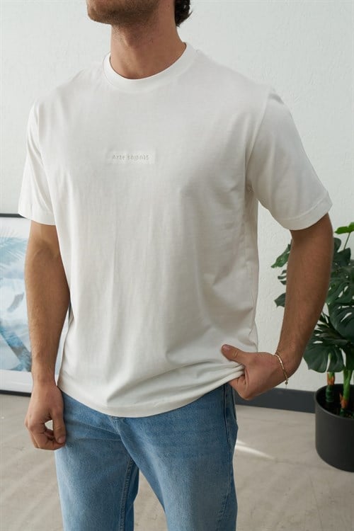 Wholesale Mens Ecru T-Shirt