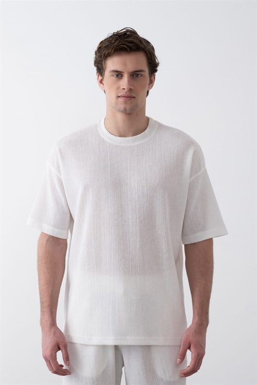 Wholesale Mens Ecru T-Shirt