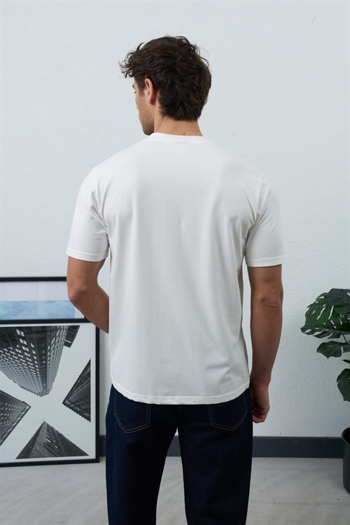 Wholesale Mens Ecru T-Shirt