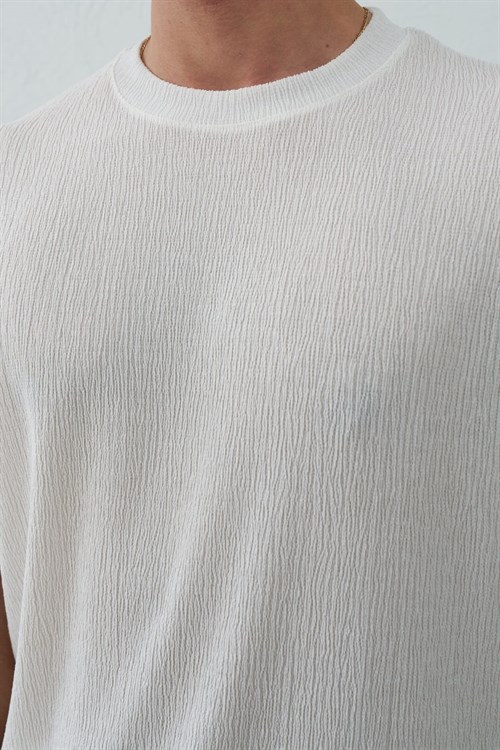 Wholesale Mens Ecru T-Shirt