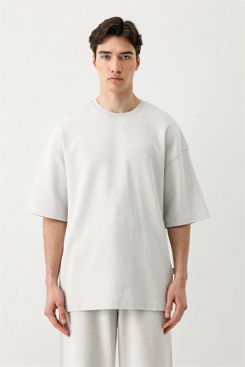 Wholesale Mens Ecru T-Shirt and Pants Set