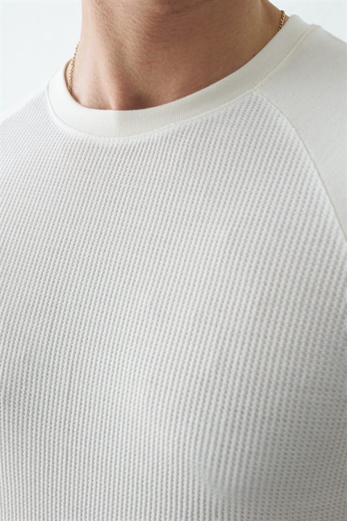 Wholesale Mens Ecru T-Shirt