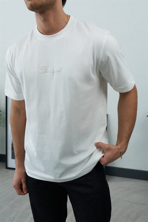 Wholesale Mens Ecru T-Shirt