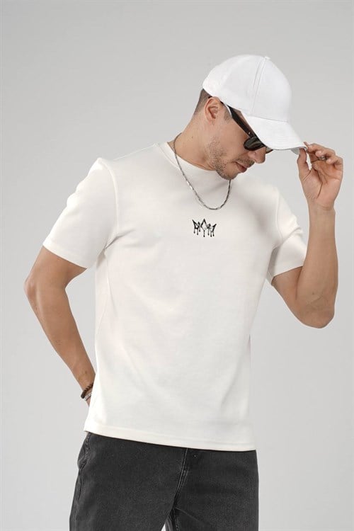 Wholesale Mens Ecru T-Shirt