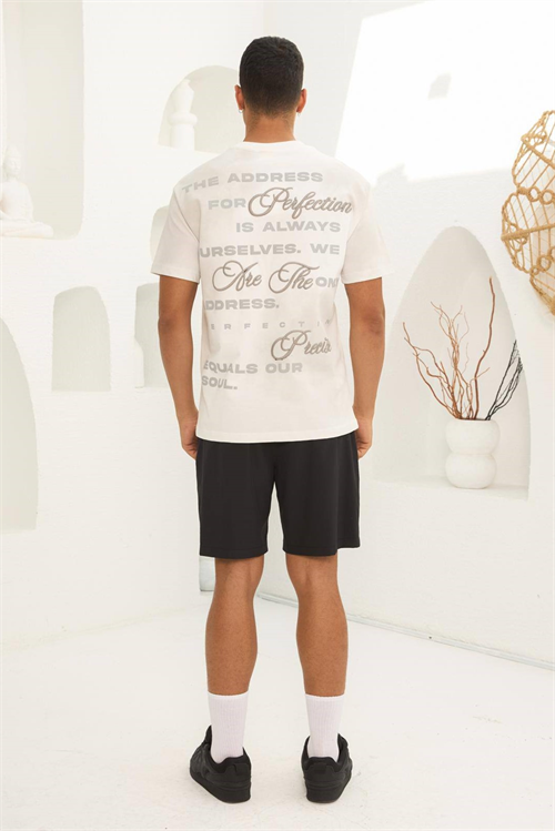 Wholesale Mens Ecru T-Shirt
