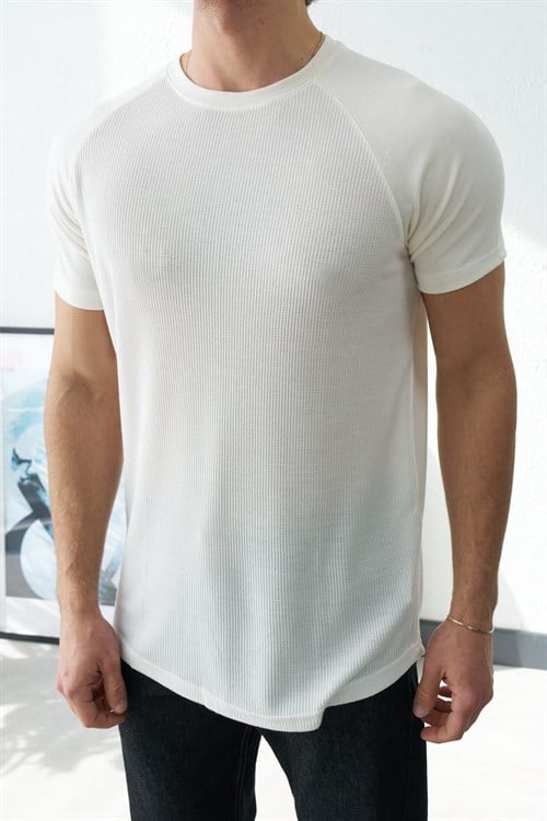 Wholesale Mens Ecru T-Shirt