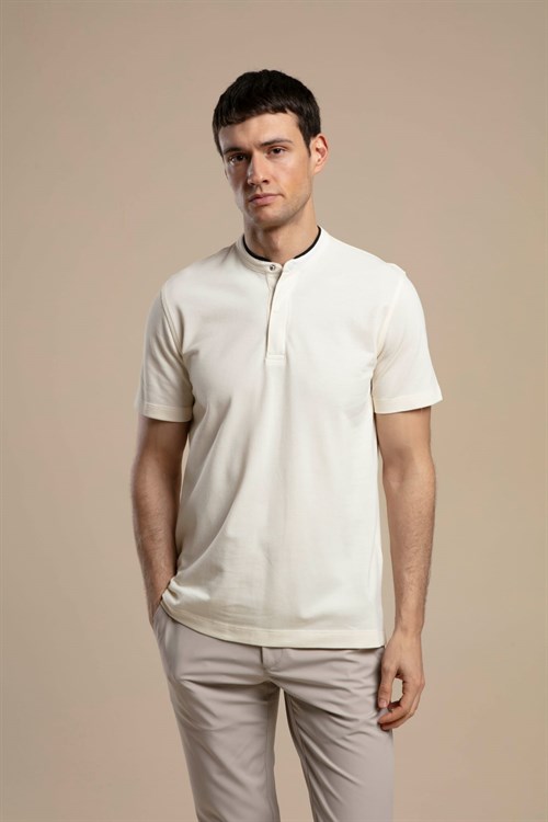 Wholesale Mens Ecru T-Shirt