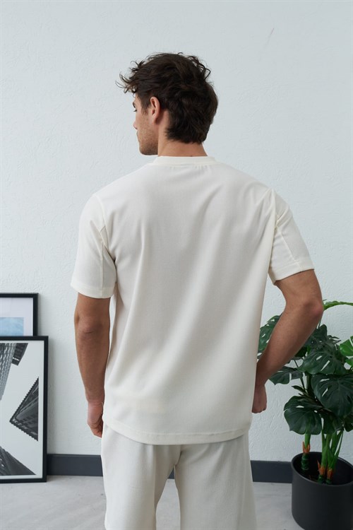 Wholesale Mens Ecru T-Shirt