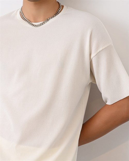 Wholesale Mens Ecru T-Shirt